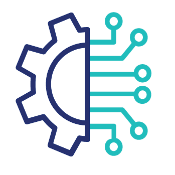 gears and circuit icon